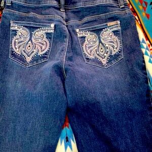 Embellished Blue Jeans